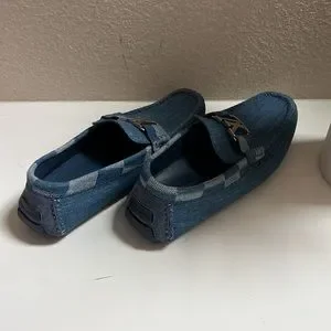 authentic mens LV Louis Vuitton denim loafers slides shoes slippers size 7 1/2 Louis Vuitton | Shoes | Authentic Mens Lv Louis Vuitton  main image 2